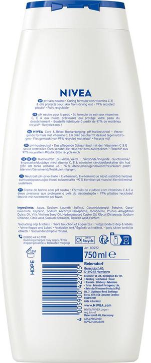Produktbild NIVEA Pflegebad Care & Relax (n) Fl 750 ml (750 ml, Schaumbad)