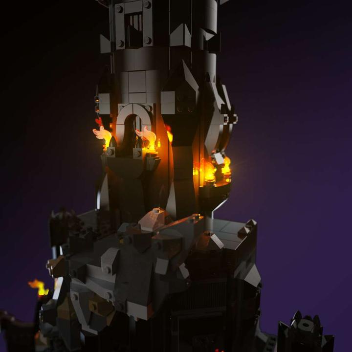 Immagine prodotto Light my bricks LMB 2.0 Kit di illuminazione a LED per LEGO 10333 Il Signore degli Anelli: Barad-dûr