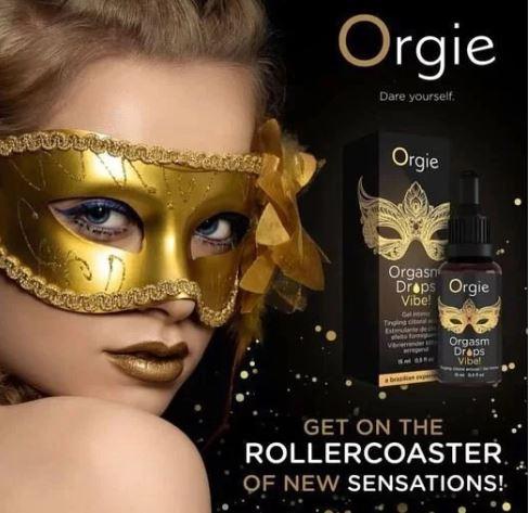 Actual product image Orgie Orgasm Drops Vibe (15 ml)