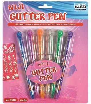 Produktbild Niji 5340 Gelschreiber mit Kappe Multicolour 6 Stück(e) (Mehrfarbig, 6 x)