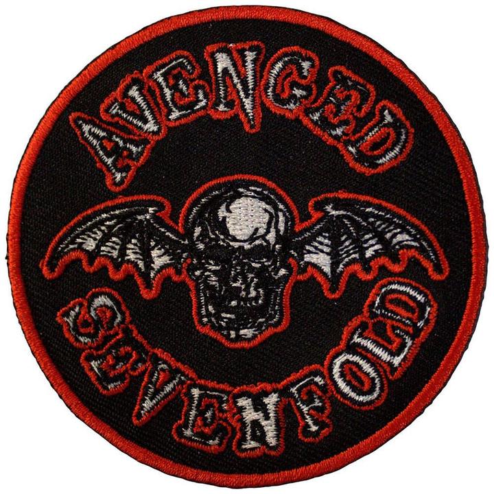 Avenged Sevenfold Woven Deathbat Iron On Patch