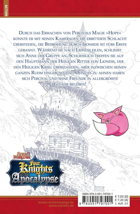 Image du produit Seven Deadly Sins: Four Knights of the Apocalypse 4 (Allemand, Suzuki Nakaba, Lasse Christian Christiansen, 2023)