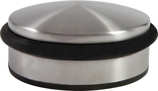 Actual product image Alba Doorstop, stainless steel surface, diameter: 110 mm round, height: 40 mm, weight: 1,050 g, wide, s (1 Piece, 11 x 4 cm)