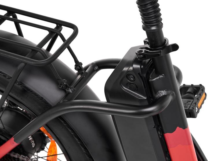 Image du produit Jeep E-bikes Phoenix Noir/Rouge Aluminium Taille unique