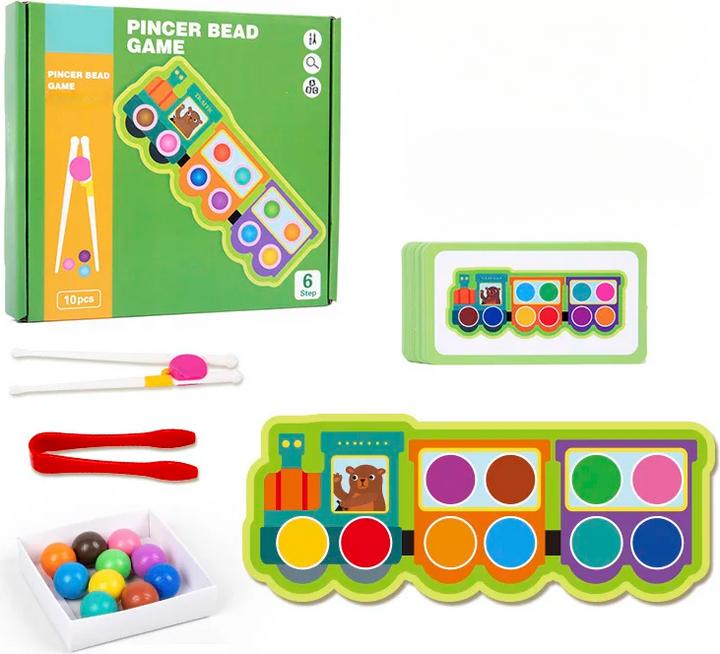 Activity Board Perline a clip classificazione dei colori abbinamento giocattolo bambini logica concentrazione