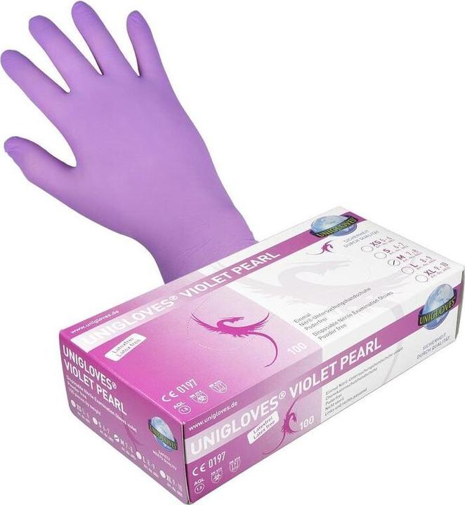 Immagine prodotto Unigloves Guanti in nitrile Violet Pearl XL (9-10) (9, 10, XL)