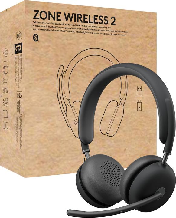 Produktbild Logitech Zone Wireless 2 - UC Version (Kabellos, USB-A)