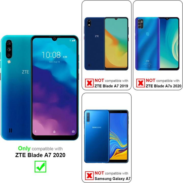 Productafbeelding Cadorabo Boek Onzichtbare Magneethoes (ZTE Blade A7s 2020)