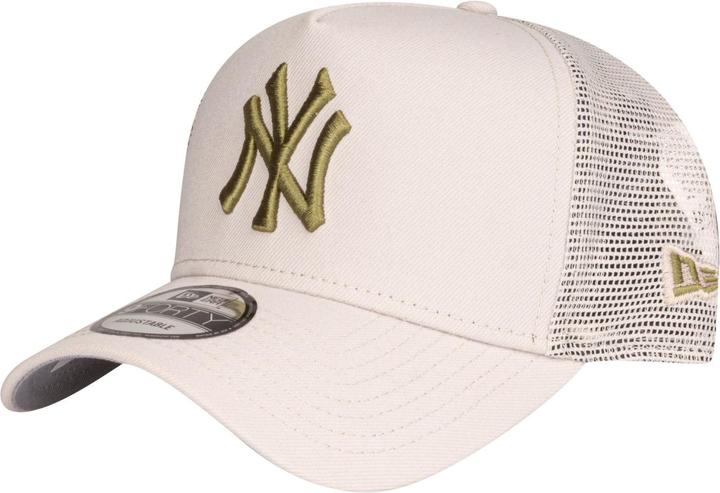 Actual product image New Era A-Frame Mesh Trucker Cap - New York Yankees Stone