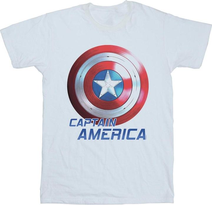 Actual product image Mens The Falcon And The Winter Soldier Captain America Shield T-Shirt (L)
