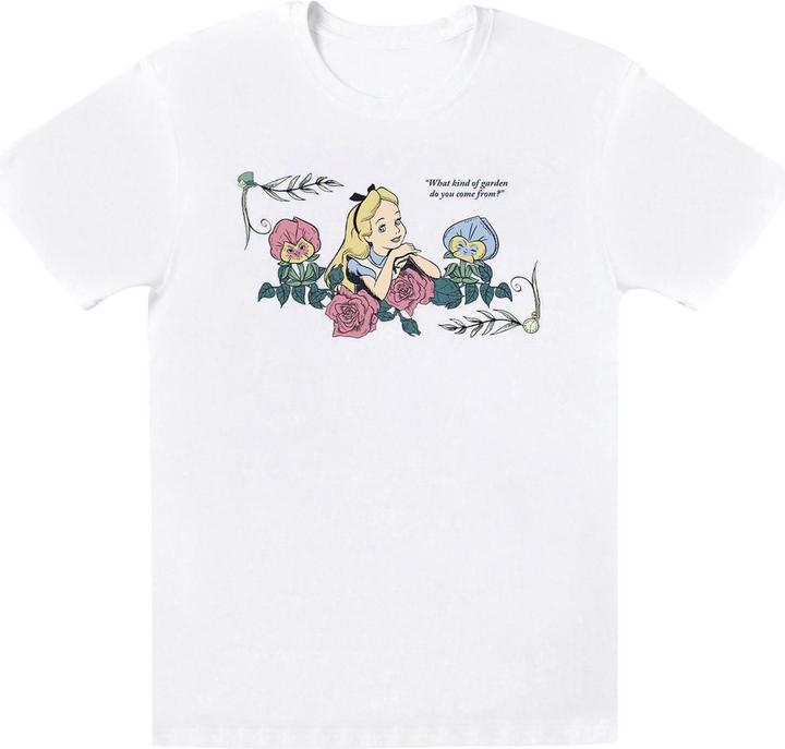 Immagine prodotto Disney Girls Alice In Wonderland What Kind Of Garden Maglietta in cotone (140, 146)