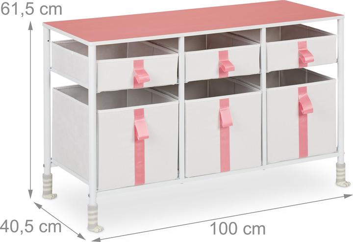 Actual product image Relaxdays Children's chest of drawers