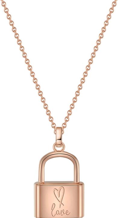 Produktbild Glanzstücke München Damen Schloss Sterling Silber roségold 40,0 cm Basiskette + 5,0 cm Verlängerung - 11852 (Sterling Silber, 40 - 45 cm)