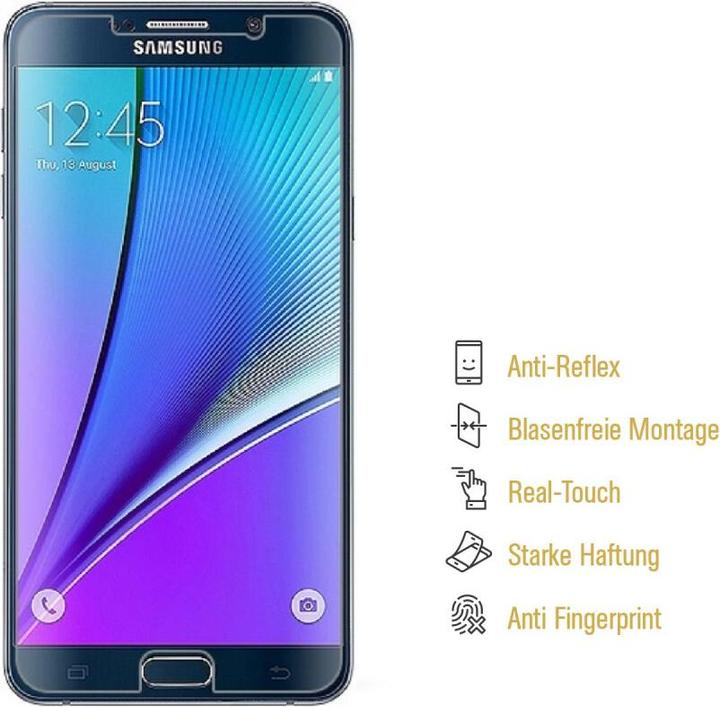 Produktbild Protectorking 4x Displayschutzfolie matt Anti-Reflex entspiegelt (4 Stück, Samsung Galaxy Note 5)