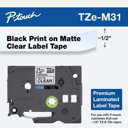Produktbild Brother P-Touch (1.20 cm, Schwarz)