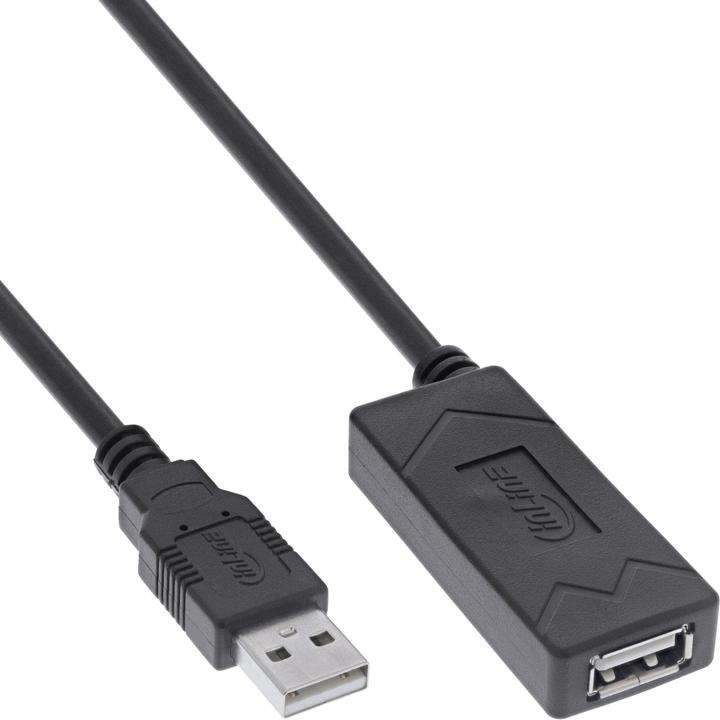 Actual product image InLine USB 2.0 active extension, USB-A plug/socket, 7.5m (7.50 m, USB 2.0)