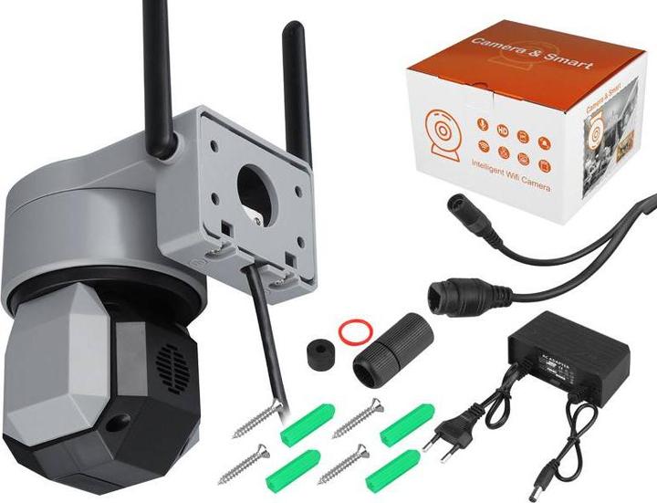 Image du produit Lasmex Internet Caméra extérieure rotative Prise IP E27 IP65 PTZ 5Mpix 230V SMART LTC VISION