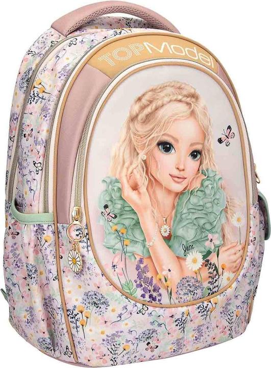 Image du produit Top Model Topmodel - School Backpack SUMMER FEELING - Pastel Shades with Sage-Colored Details - 44x34x24 c... (19.60 l)