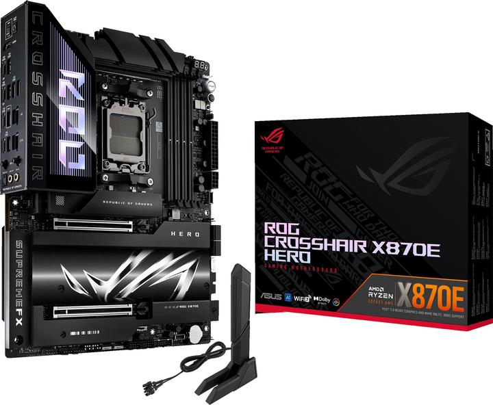 ASUS Rog Crosshair X870e Hero (AM5, AMD X870E, ATX)