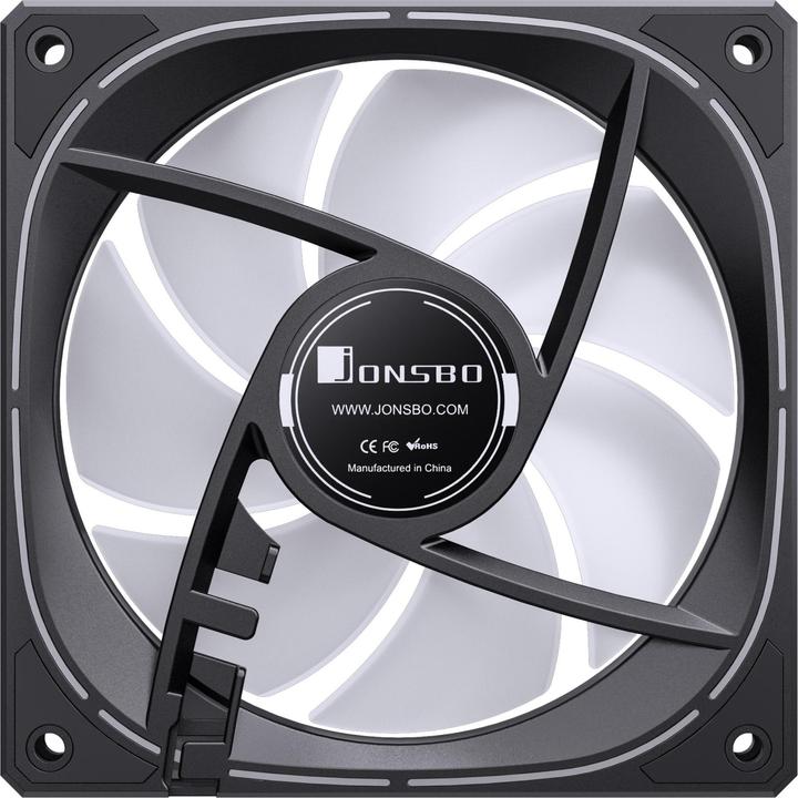 Actual product image Jonsbo FR-505, ARGB 5V 3PIN, Reversed - black (120 mm, 1 x)