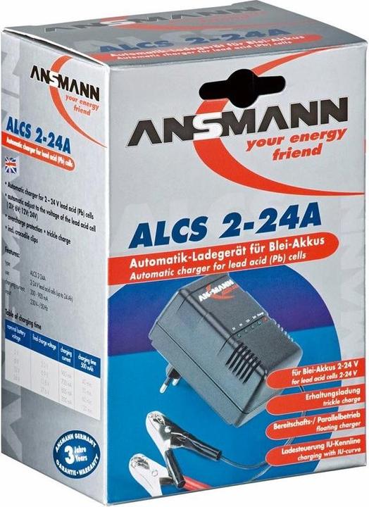 Actual product image Ansmann 220V Ladegerät für 12V Akku (24V, 6V, 12V, 24 A)