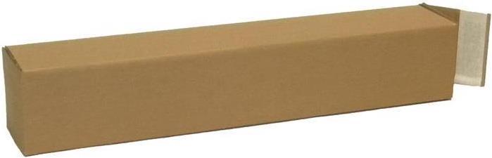 Actual product image Transpak Carton 1-wall quattropack w.SK closure dimensions 108x108x610mm A1 quality 1.20 B brown brown (50 x)