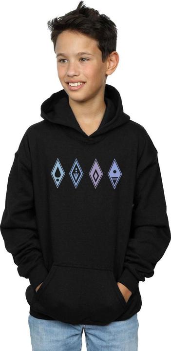Actual product image Disney Boys Frozen 2 Elements Symbols Hoodie (128)
