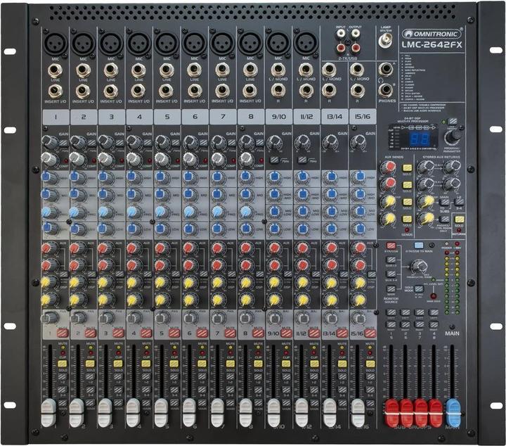 Actual product image Omnitronic LMC2642FX USB MIXER (Studio- and Livemixer)