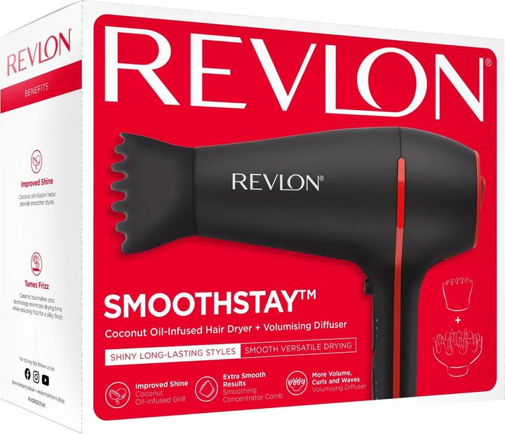Productafbeelding Revlon Haardroger Smoothstay met kokosolie-infusie RVDR5317E