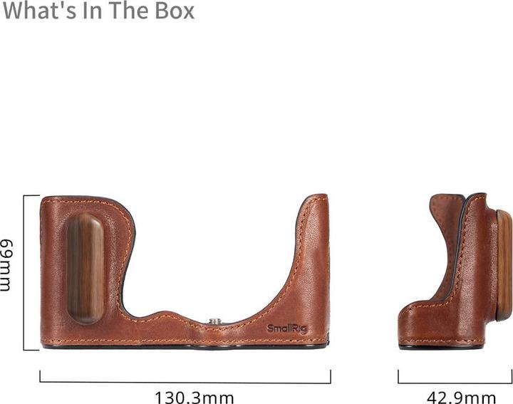 Image du produit SmallRig Etui semi-cuir pour Panasonic LUMIX S9 Marron (Kamera Bereitschaftstasche, 0.91 l)