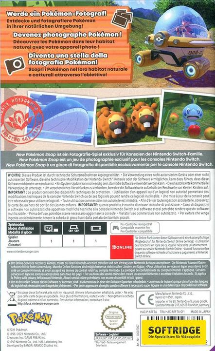 Actual product image Nintendo New Pokémon Snap (Switch Lite, Switch OLED, Switch, Multilingual)