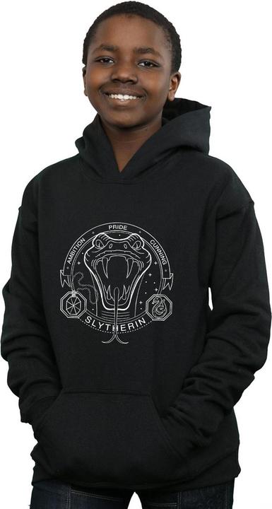 Immagine prodotto Slytherin Seal Felpa con Cappuccio Ragazzi (128)