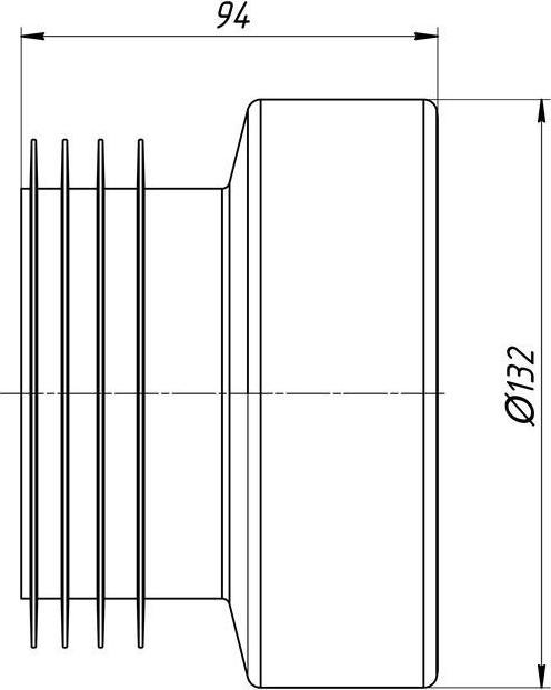 Produktbild Ani Plast WC PIPE PAN DIRECT CONNECT W0210EU D100
