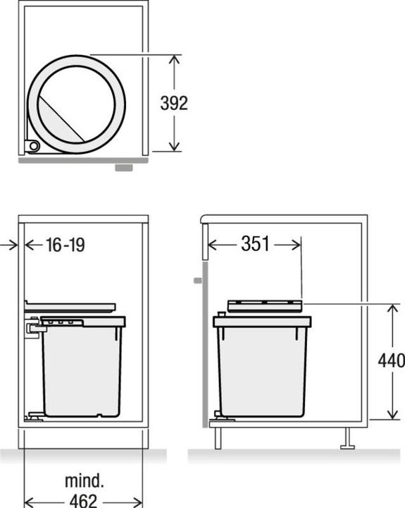 Produktbild Müllex D-LINE D50 (35 l)