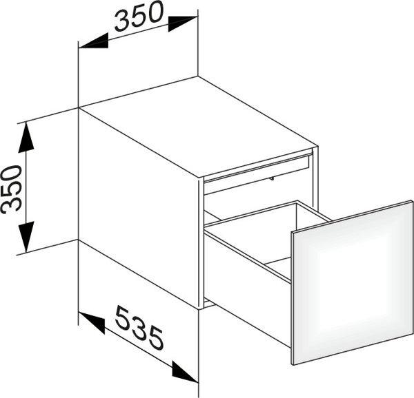 Produktbild Keuco Sideboard EDITION 11 350x350x535mm m LED-I-Bel cash sdm