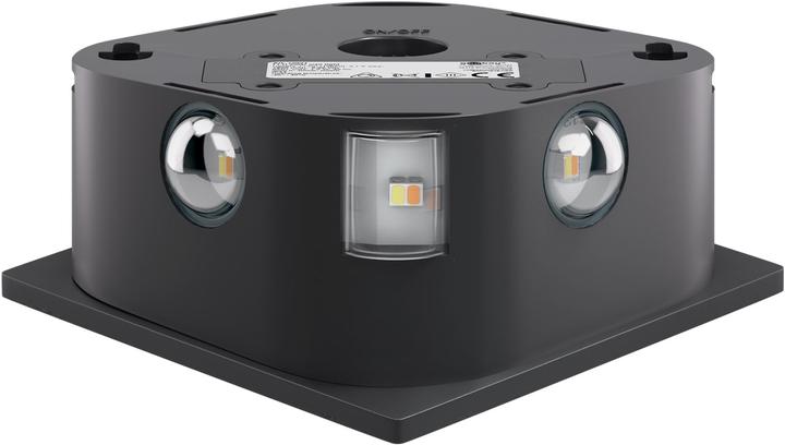 Image du produit Goobay Applique murale solaire à LED Rhombus, noire (30 lm, IP44)