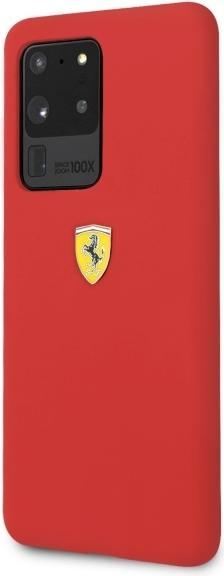 Actual product image Ferrari Hardcase FESSIHCS69RE S20 Ultra G988 czerwony/red Silicone (Samsung Galaxy S20 Ultra)