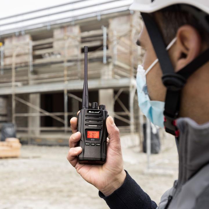 Produktbild Midland G13 Funkgerät, PMR446 16 Kanäle, Standlader, Akkupack 2600 mAh (C1462) (12 km)