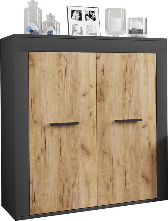 Actual product image VCM 4-piece wall unit set wall unit Usilo L (242 x 37 x 159 cm)