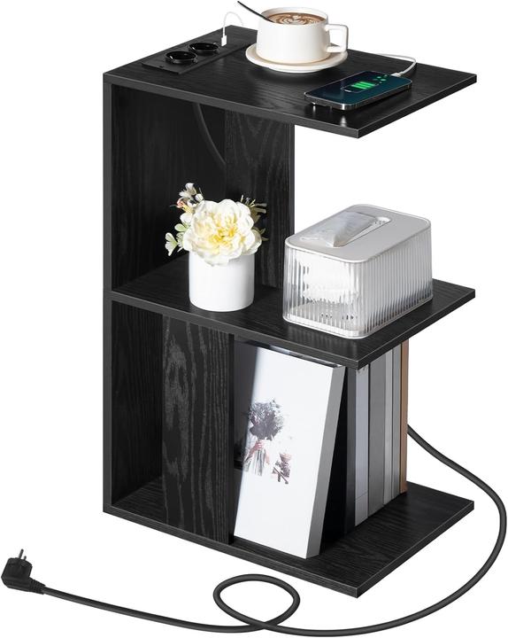 Image du produit Mahancris C-förmiger Couchtisch mit Ladestation