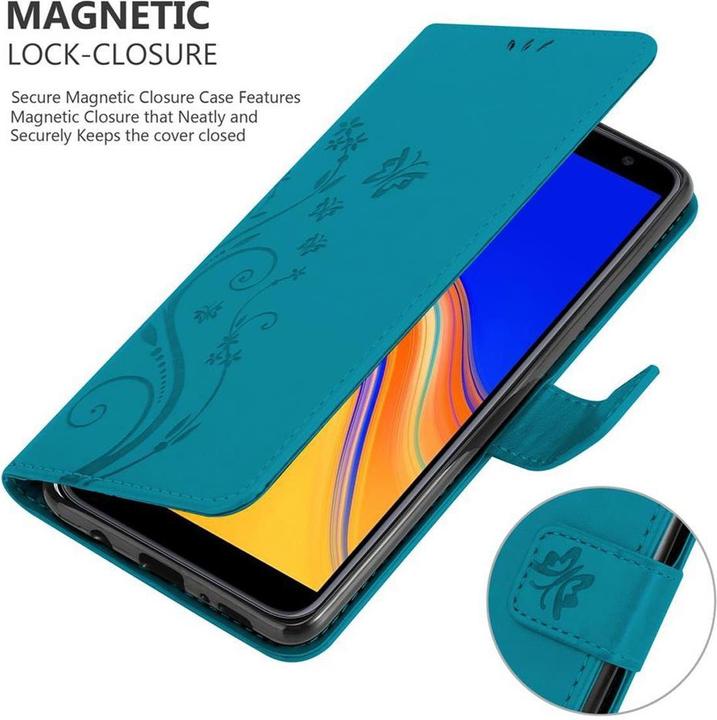 Actual product image Cadorabo Flower Book cover (Samsung Galaxy J4+)