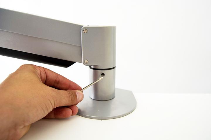 Produktbild Kenson Monitor Arm med gaspatron (sølv) (Tisch, 32")