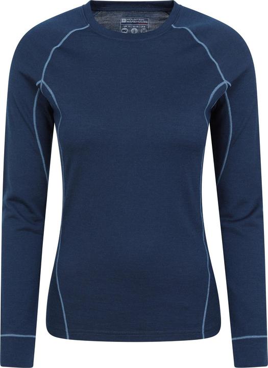 Actual product image Mountain Warehouse Womens/Ladies Asgard Merino Wool Long-Sleeved Thermal Top (44 D)