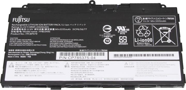 Immagine prodotto Fujitsu FPCBP479 (3 Celle, 3420 mAh)