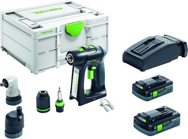 Actual product image Festool Cordless drill/driver C 18 HPC 4.0 I-Set (Rechargeable battery operated)