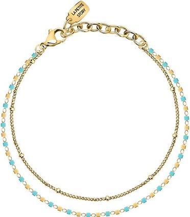 La Petite Story Double Gold Plated Friendship Bracelet LPS05ARR96