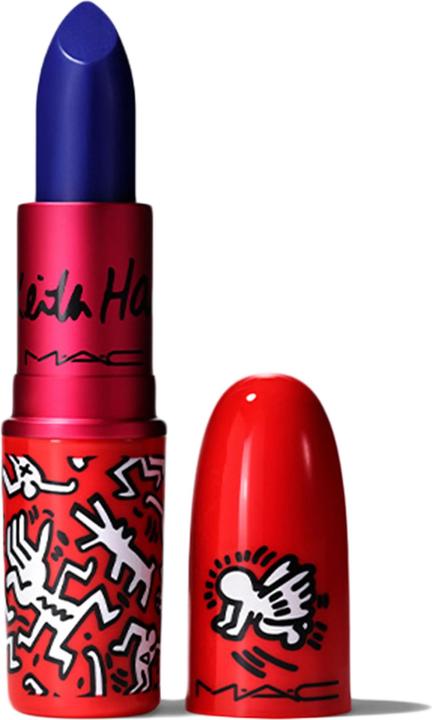 Actual product image MAC Cosmetics Viva Glam X Keith Haring (canal blue)