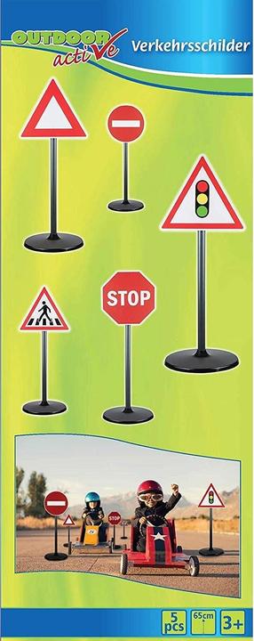 Actual product image Outdoor Active Traffic signs, 5-piece, height 65 cm