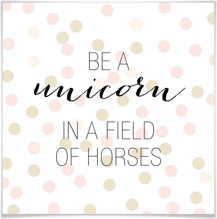 Produktbild Trenddeko Confetti & Cream - Be a unicorn... (120 x 120 cm)