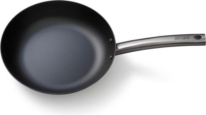 Produktbild Skottsberg Pfanne Carbonstahl, 28 cm Durchmesser, Edelstahlgriff (28 cm, Bratpfanne, Carbonstahl)